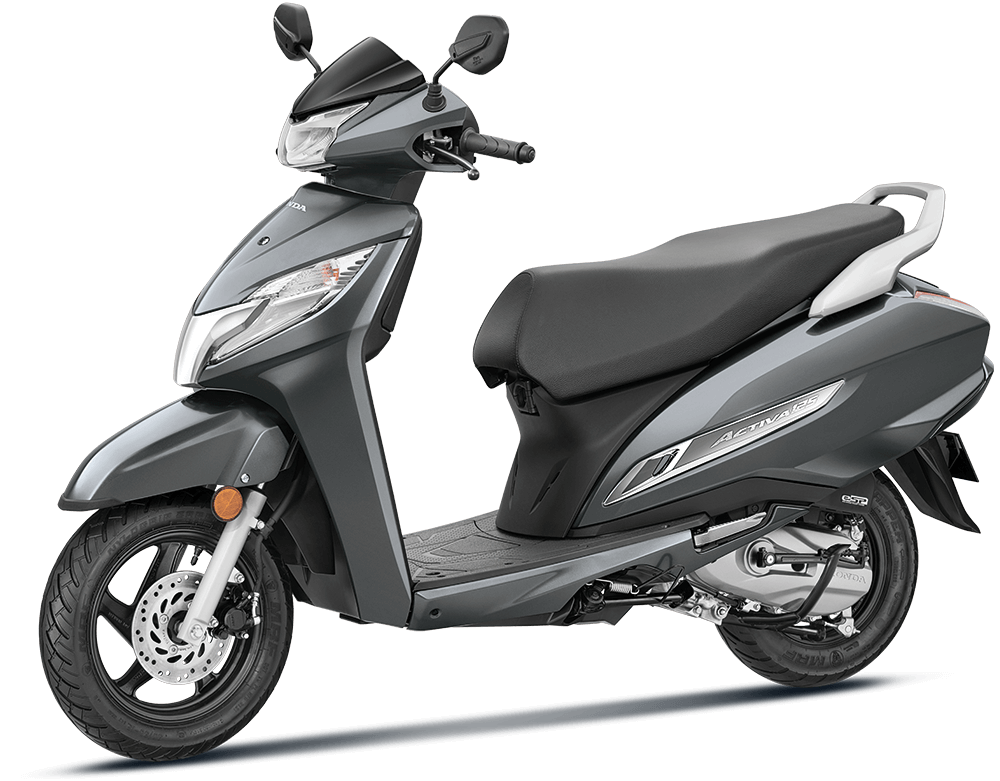 Available Heavy Grey Metallic Honda Activa 125 BS6 at reasonable price exclusively at Rushabh Honda, Nashik. Best Two wheeler Honda Dealers for years.