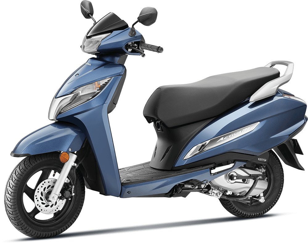 Checkout Blue Metallic Honda Activa 125 BS6 features, price and more exclusively at Rushabh Honda, Nashik. Best Two wheeler Honda Dealers for years.