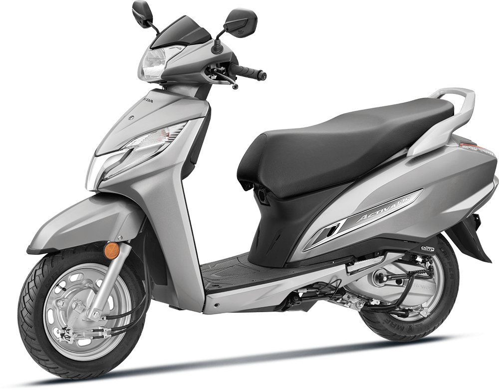 Honda Activa 125 BS6 | Strontium Silver Metallic | Rushabh Honda Available Heavy Grey Metallic Honda Activa 125 BS6 at reasonable price exclusively at Rushabh Honda, Nashik. Best Two wheeler Honda Dealers for years.