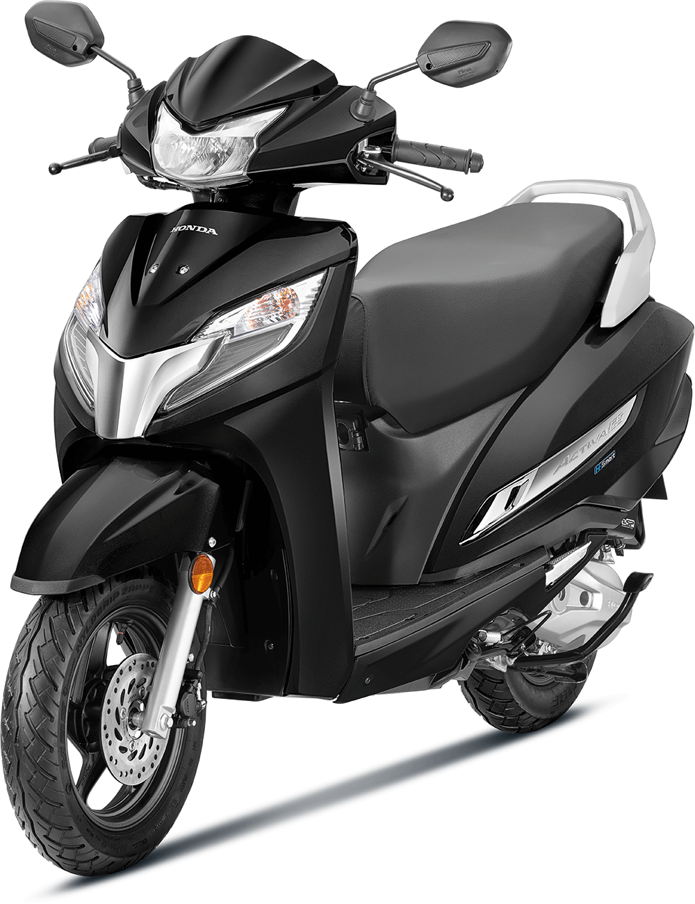 Available Pearl Night Star Black Honda Activa 125 OBD2 at reasonable price exclusively at Rushabh Honda, Nashik. Best Two wheeler Honda Dealers for years.