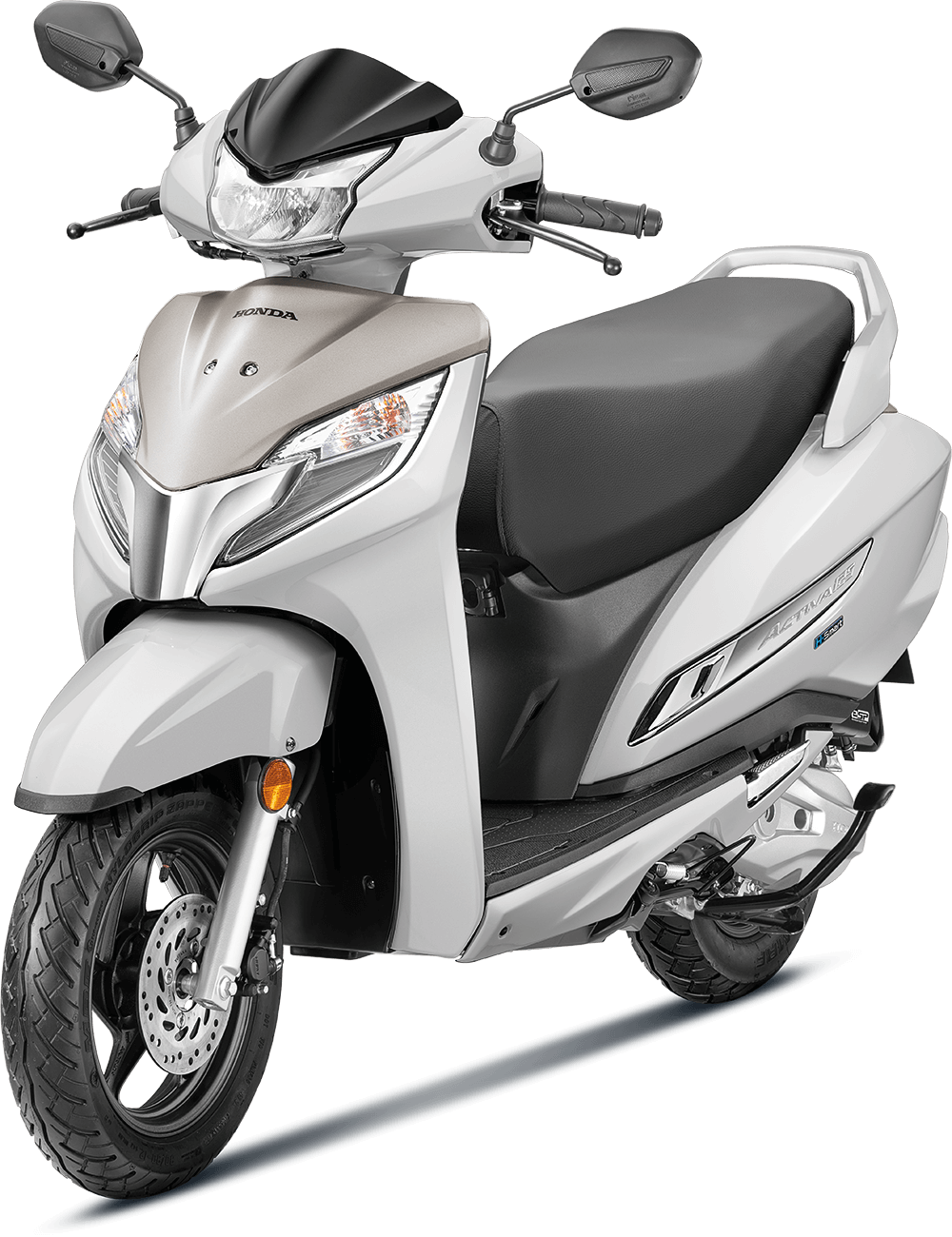 Honda Activa 125 OBD2 | Pearl Precious White With Salen Silver Metallic | Rushabh Honda Available Pearl Precious White With Salen Silver Metallic Honda Activa 125 OBD2 at reasonable price exclusively at Rushabh Honda, Nashik. Best Two wheeler Honda Dealers for years.