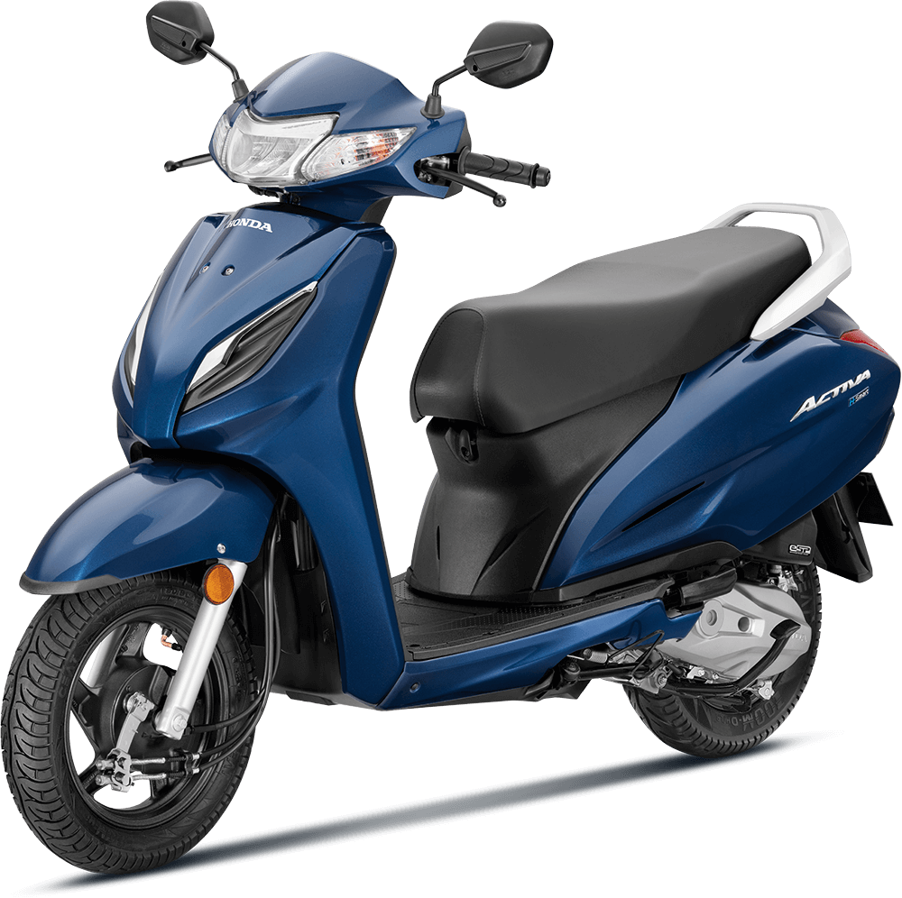 Checkout Decent Blue Metallic Honda Activa OBD2 at reasonable price exclusively at Rushabh Honda, Nashik. Best Two wheeler Honda Dealers for years.