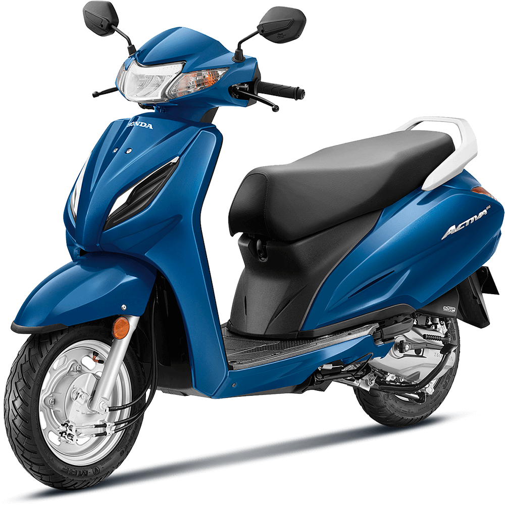 Checkout Glitter Blue Metallic Honda Activa 6G at reasonable price exclusively at Rushabh Honda, Nashik. Best Two wheeler Honda Dealers for years.