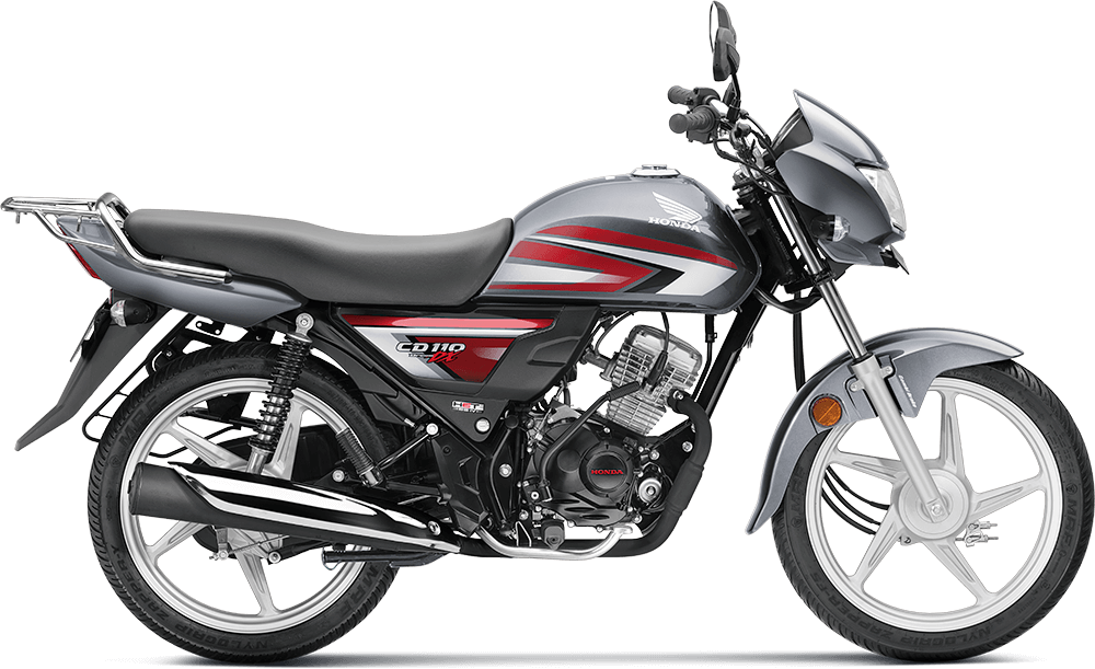 Available Black with Grey Silver Honda CD 110 Dream at reasonable price exclusively at Rushabh Honda, Nashik. Best Two wheeler Honda Dealers for years. 