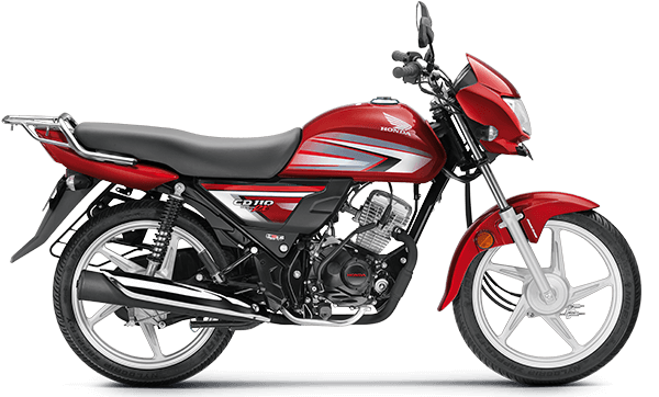 Available Red Silver Honda CD 110 Dream at reasonable price exclusively at Rushabh Honda, Nashik. Best Two wheeler Honda Dealers for years.