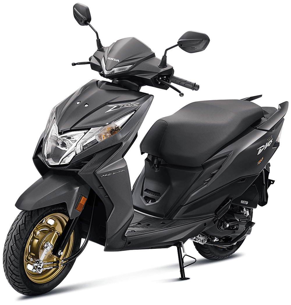 Honda Dio OBD2 | Deluxe Grey | Rushabh Honda Checkout Deluxe Grey Honda Dio OBD2 at reasonable price exclusively at Rushabh Honda, Nashik. Best Two wheeler Honda Dealers for years.