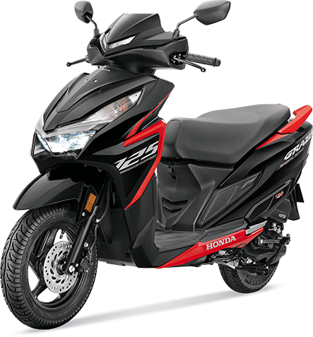 Available Matte Cyber Yellow Honda Grazia 125 at reasonable price exclusively at Rushabh Honda, Nashik. Best Two wheeler Honda Dealers for years.