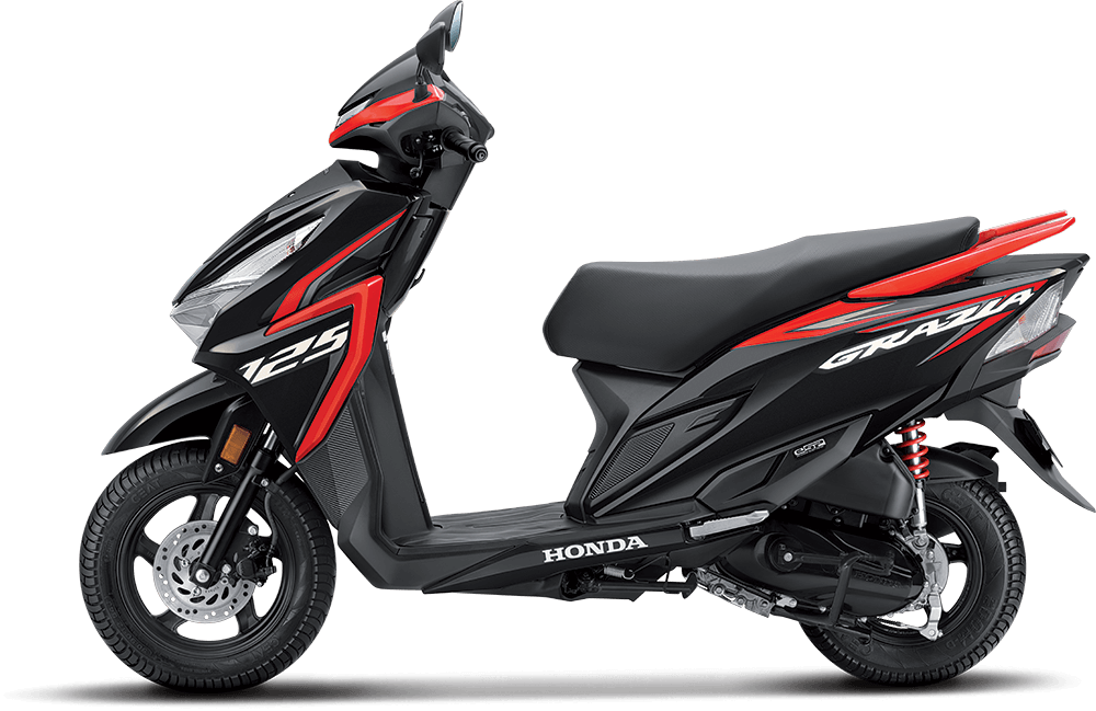 Available Pearl Siren Blue Honda Grazia 125 at reasonable price exclusively at Rushabh Honda, Nashik. Best Two wheeler Honda Dealers for years. 