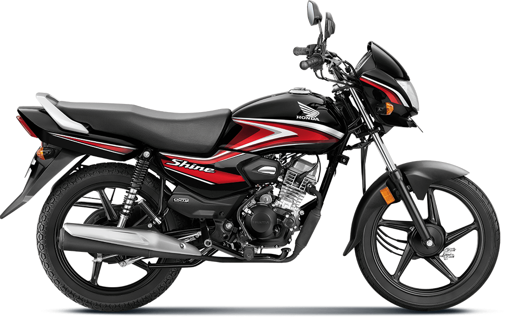 Checkout Black With Red Honda Shine features, price and more exclusively at Rushabh Honda, Nashik. Best Two wheeler Honda Dealers for years.