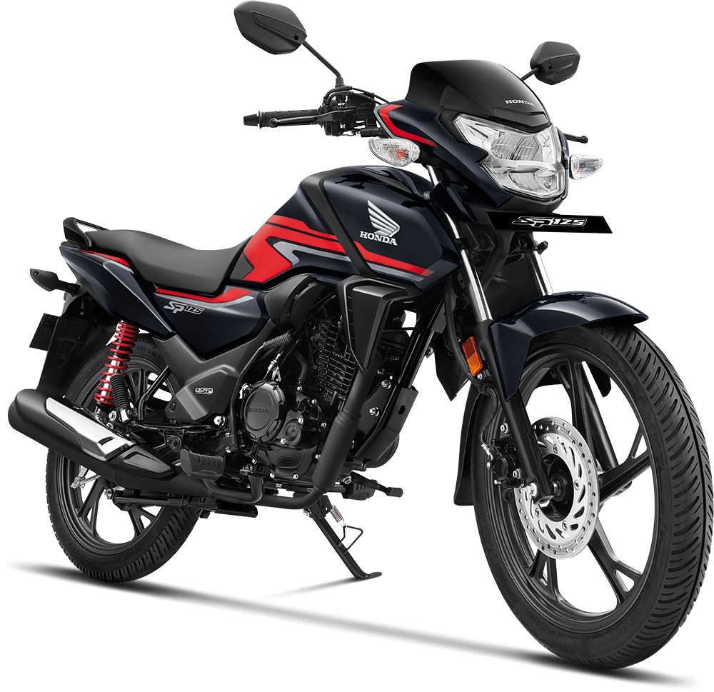 Checkout Pearl Siren Blue Honda SP 125 BS6 at reasonable price exclusively at Rushabh Honda, Nashik. Best Two wheeler Honda Dealers for years.