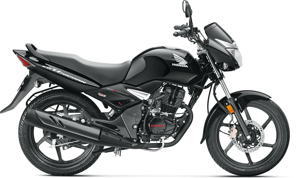 Available Pearl Igneous Black Honda CB Unicorn at reasonable price exclusively at Rushabh Honda, Nashik. Best Two wheeler Honda Dealers for years. 