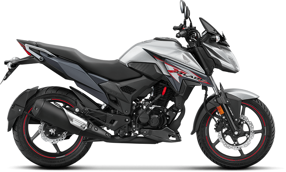 Available Matte Axis Grey Metallic Honda X Blade at reasonable price exclusively at Rushabh Honda, Nashik. Best Two wheeler Honda Dealers for years.